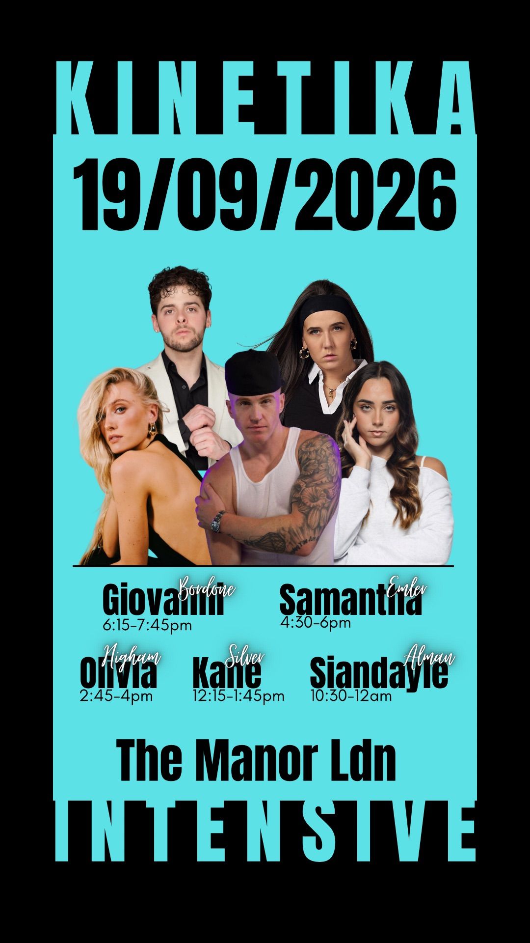 September 19th 2026 Kinetika Dance Intensive – The Premiere 2026