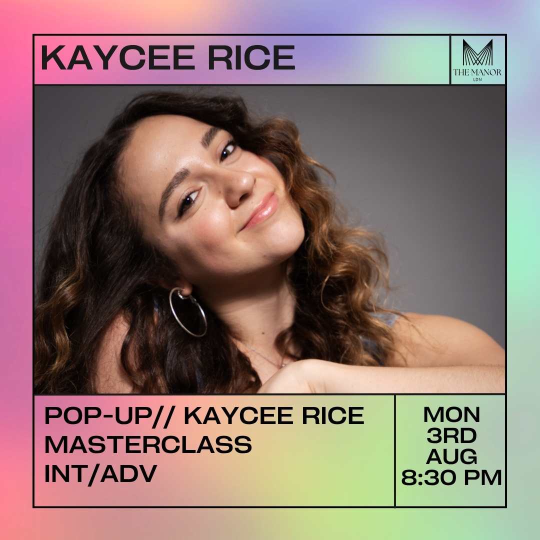 August 3rd 2026 Pop-Up//Kaycee Rice Masterclass
