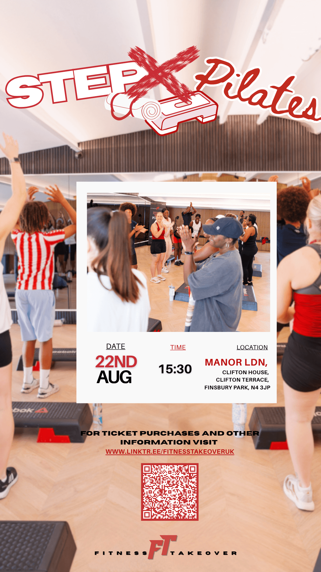 August 22nd 2026 Pop-Up// Fitness Take Over Presents: Step x Vibes
