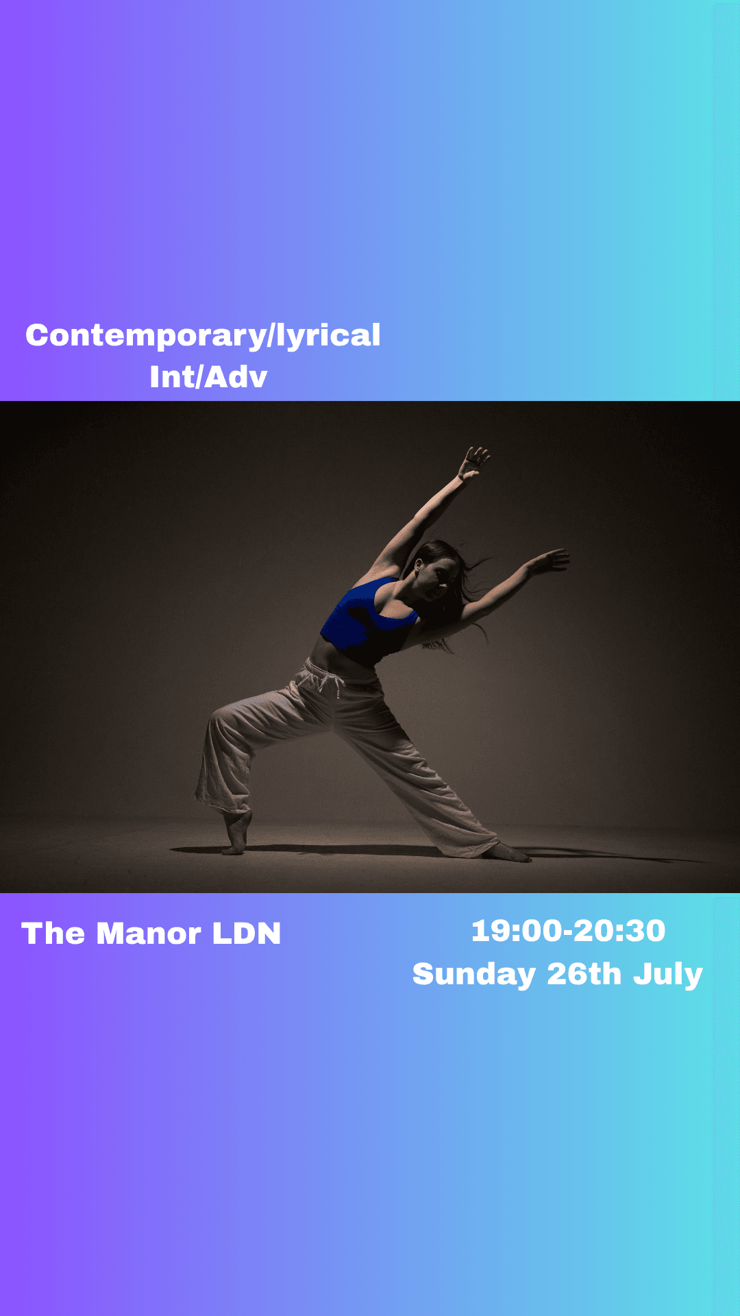 July 26th 2026 Pop-Up// Contemporary/ Lyrical with Bethany Gunn