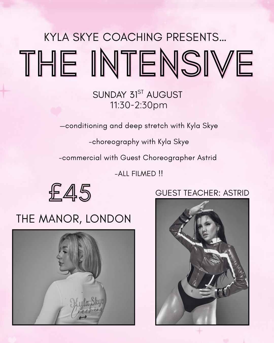 Sunday 31st August 2025 Pop-Up// Kyla Skye coaching intensive