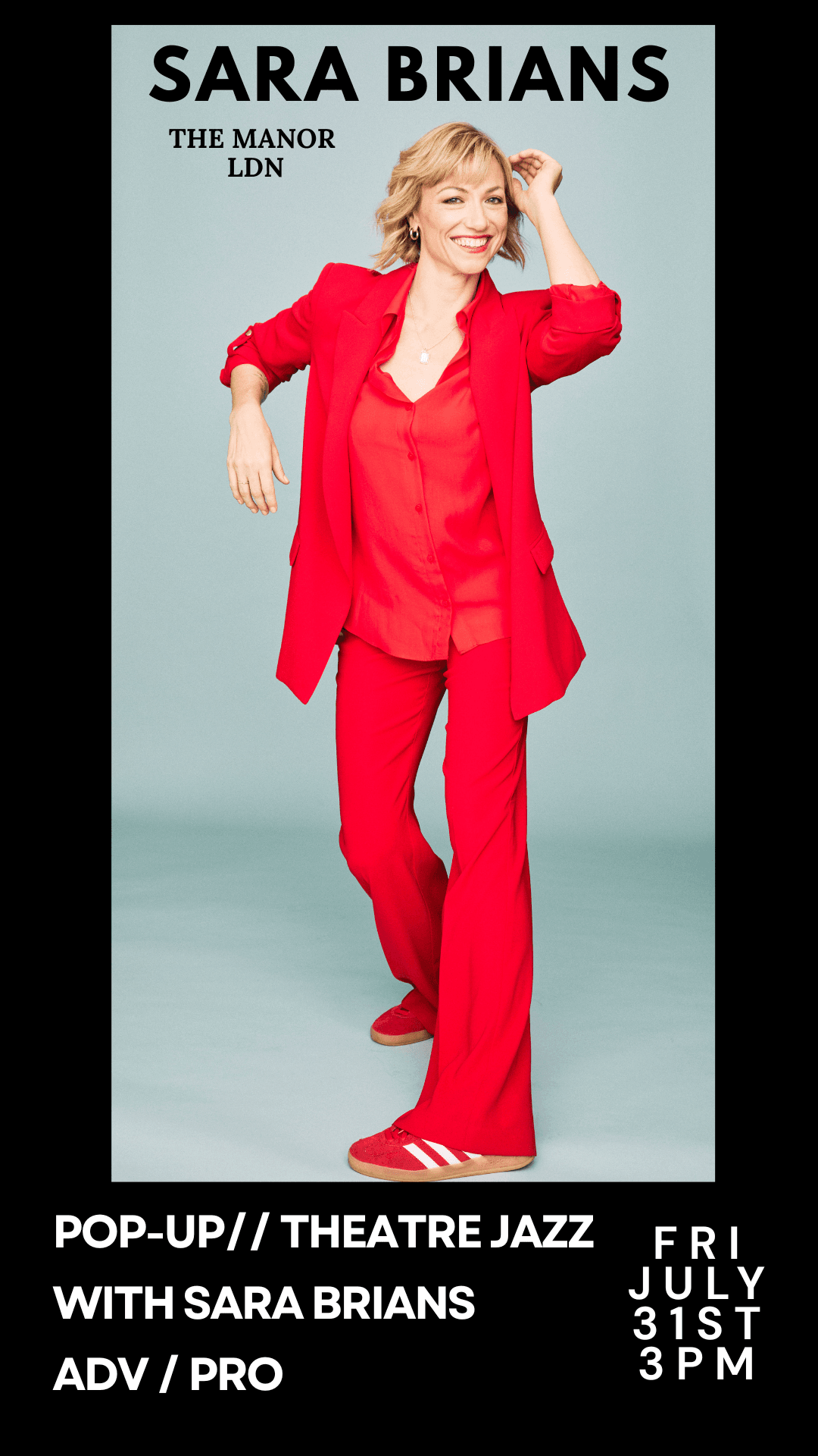 July 31st 2026 Pop Up // Pro Theatre Jazz with Sara Brians